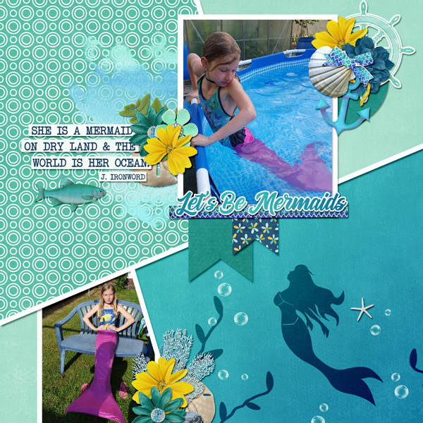 mermaid in training
