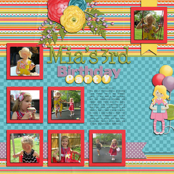 Mia's 3rd Birthday Party