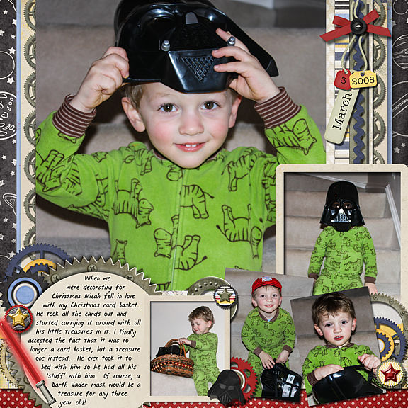 Micah with Darth Vader Mask