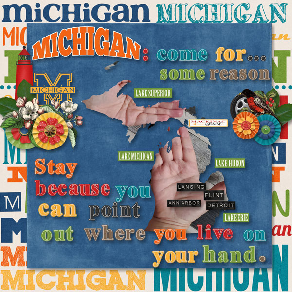 Michigan Hand Map