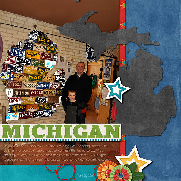 Michigan License Plate Wall