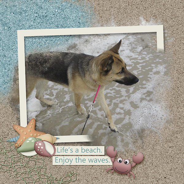 Mieke in the Ocean