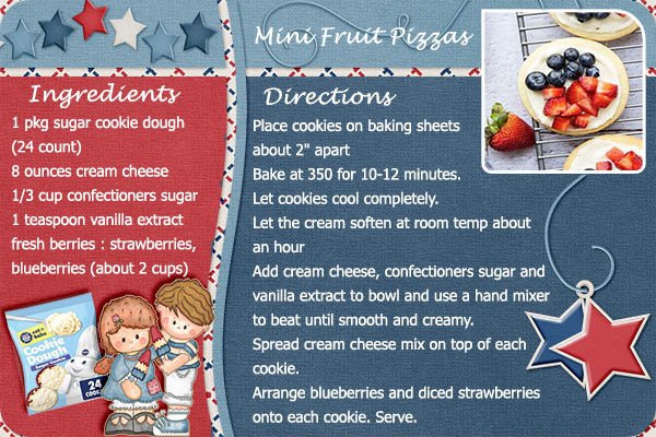 Mini Fruit Pizzas