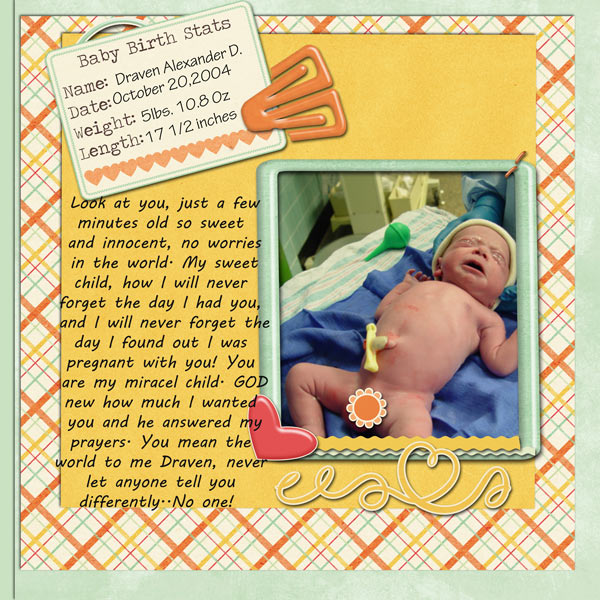 Minutes old
