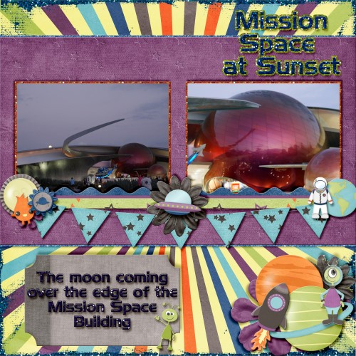 Mission Space at Sunset