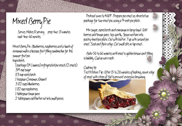 Mixed Berry Pie