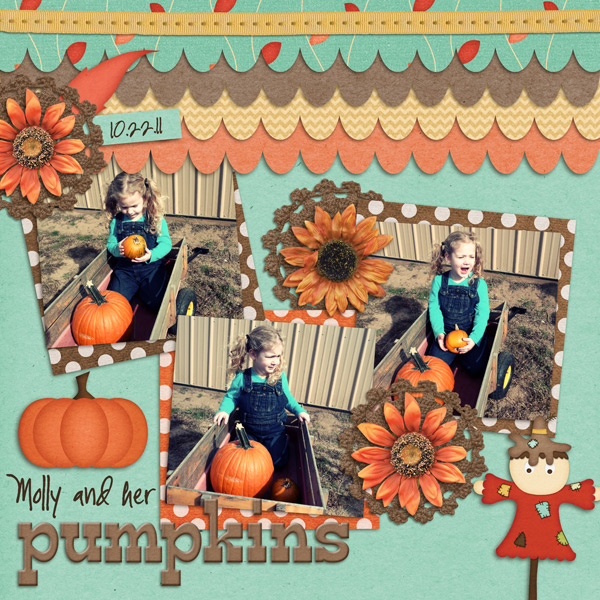 Molly and Her Pumpkins