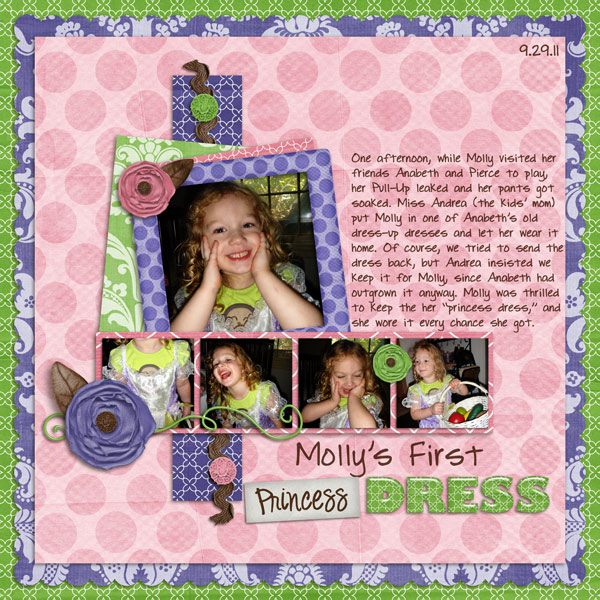 Molly's First Princess Dress