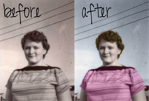 Mom before and after