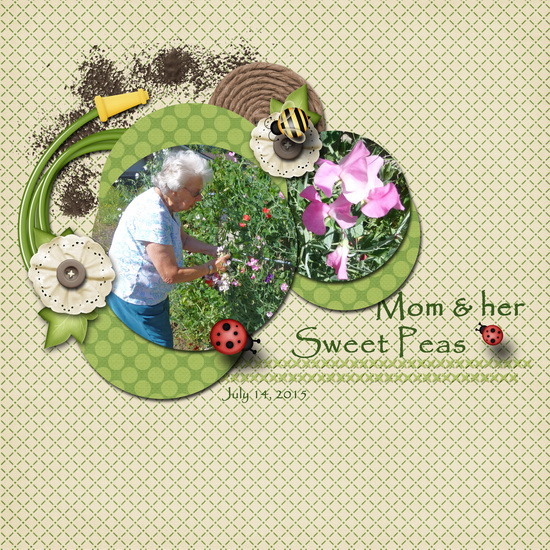 Mom + her Sweet Peas