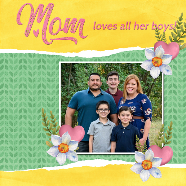 Mom loves all her boys!