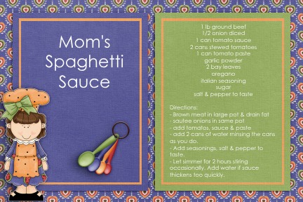 Moms Spaghetti Sauce