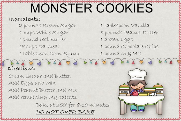 Monster Cookies