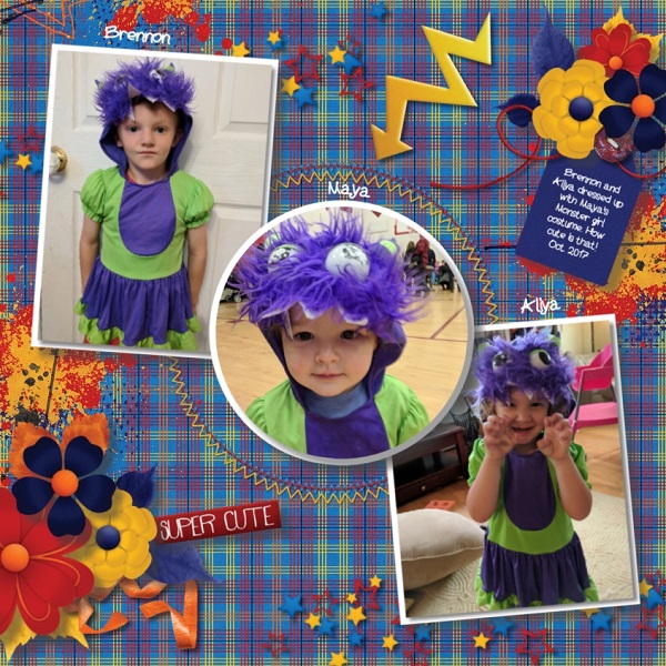 Monster girl costume Super Hero