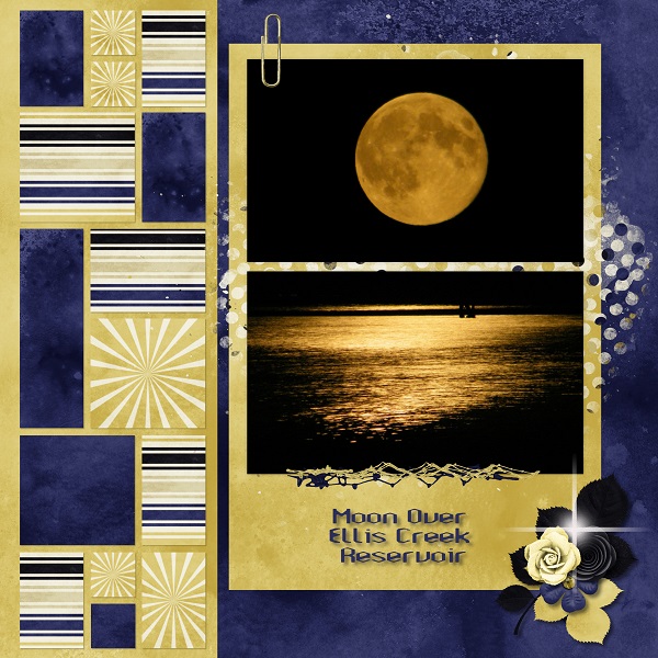 Moon Over Elllis Creek Reservoir