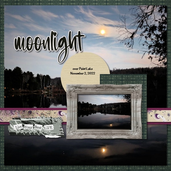 Moon Over Paint Lake