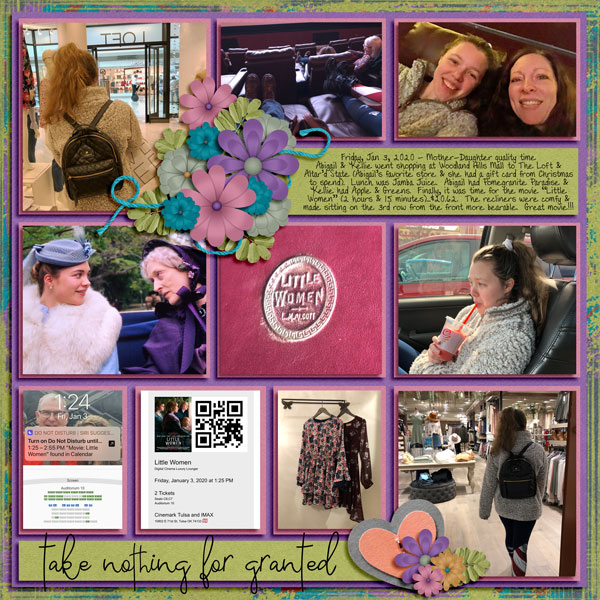 Mother - Daughter Quality Time - Jan 3 2020