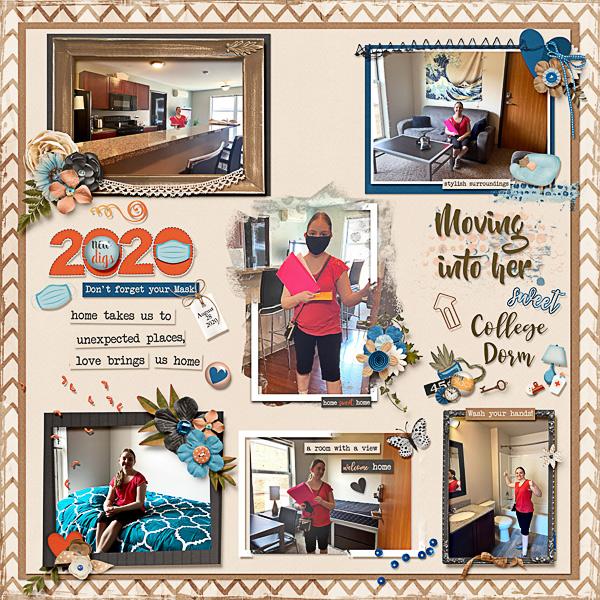 Moving into her College Dorm