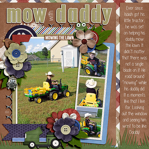 Mow with Daddy