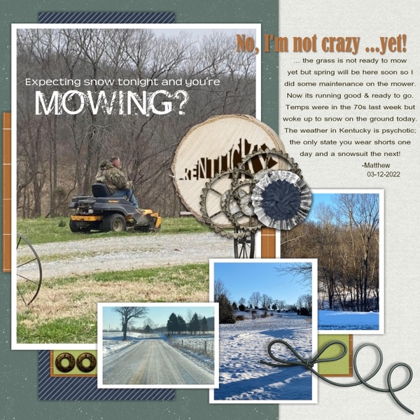 Mowing?