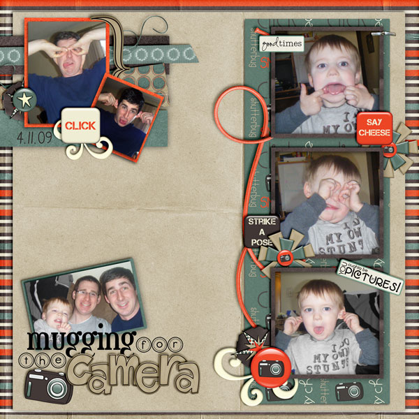 mugging for the camera!