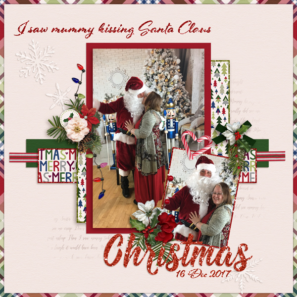 Mummy Kissing Santa