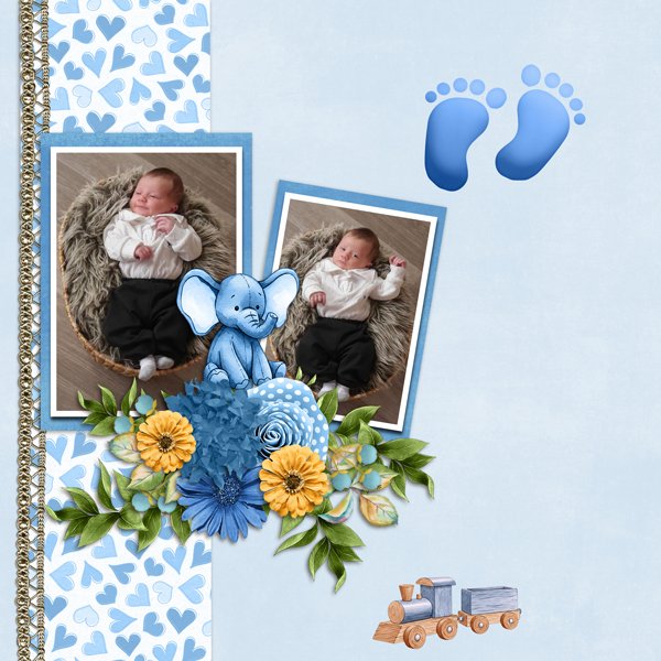 My Baby Boy & Spring Blooms Templates #1-ScrapbookCrazy Robyn.jpg