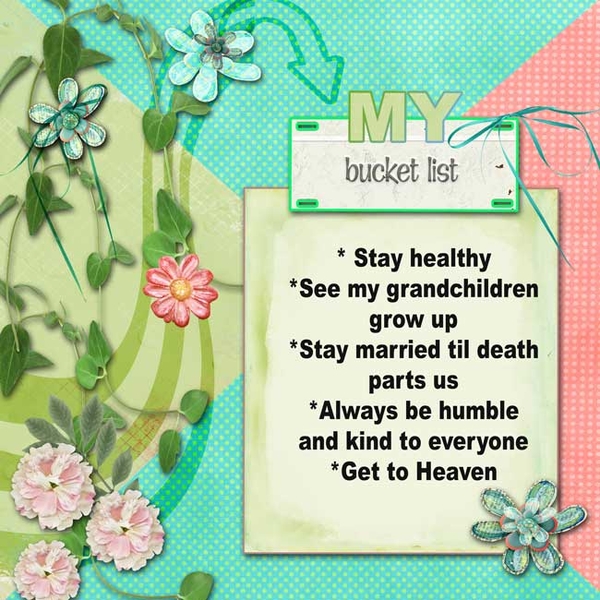 My Bucket List August Challenge