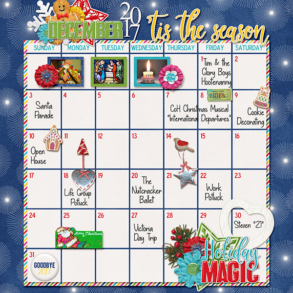 My Calendar - Dec 2017