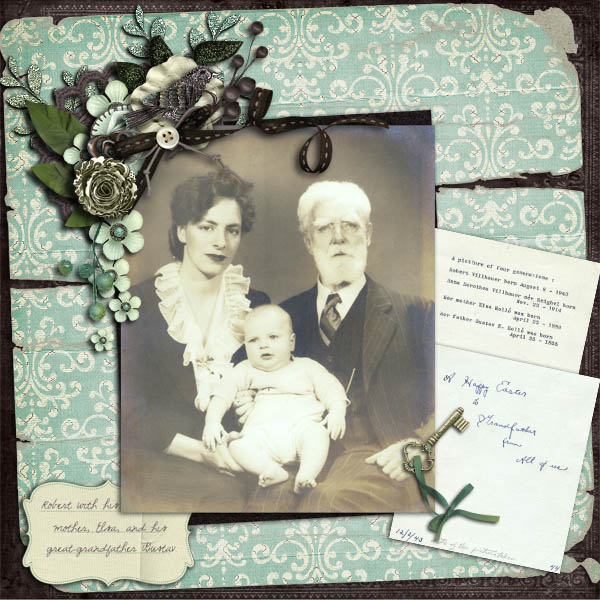My dad with his mom and great grandfather