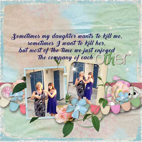 My daughter and me