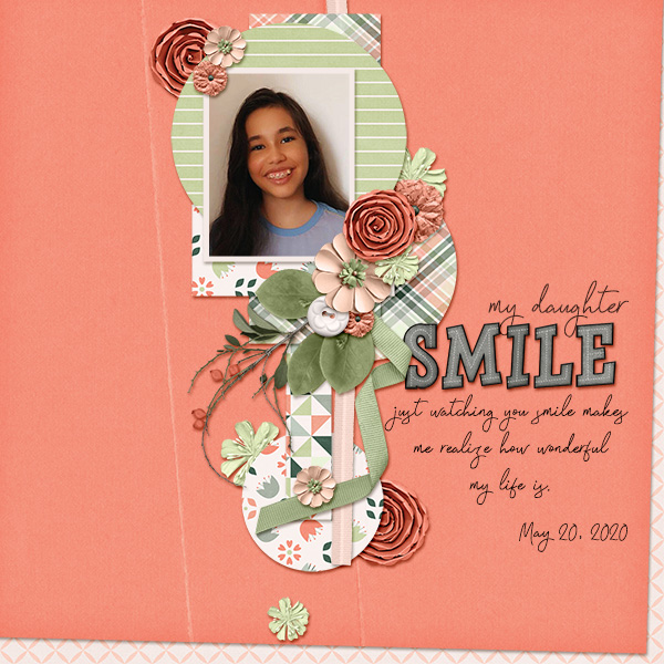 My daughter smile