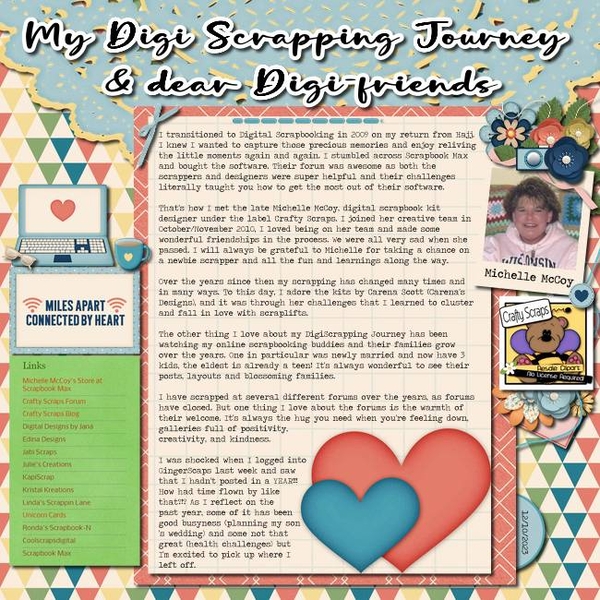 My Digi Scrapping Journey + Dear Digi Friends