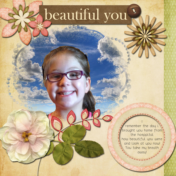 My digiscrapping layouts for August 2013