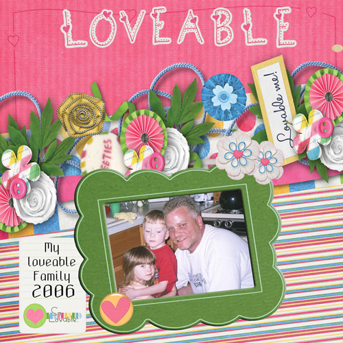 My digiscrapping layouts for August 2013