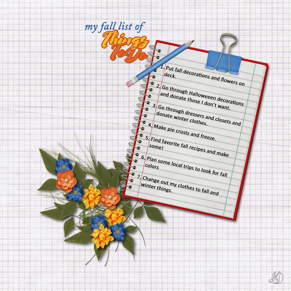 my fall list of things to do