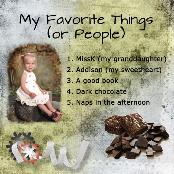 My Favorite Things (or People)