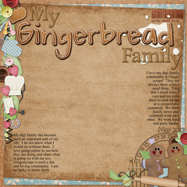 My Gingerbread Family
