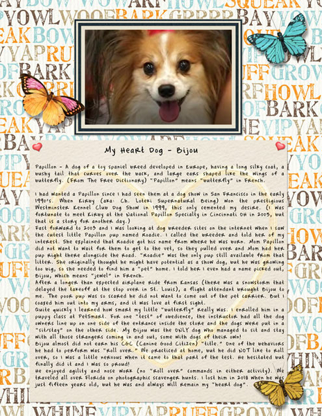 My Heart Dog - Bijou