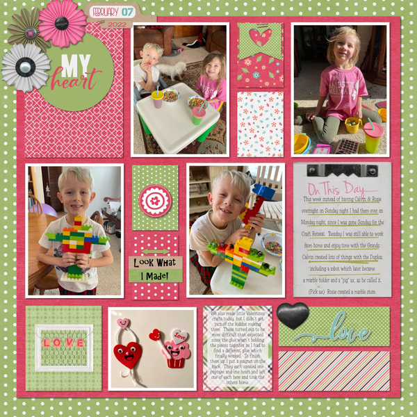 My Heart: February Scraplift Challenge