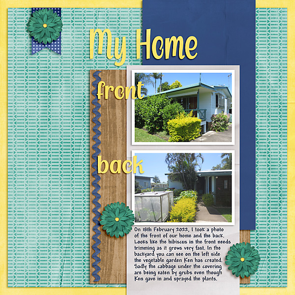 My Home Font and Back