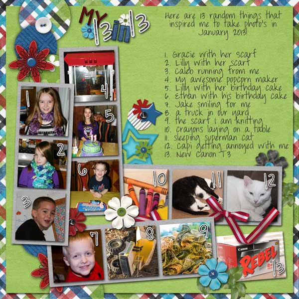 My Inspired 13 in 13 January
