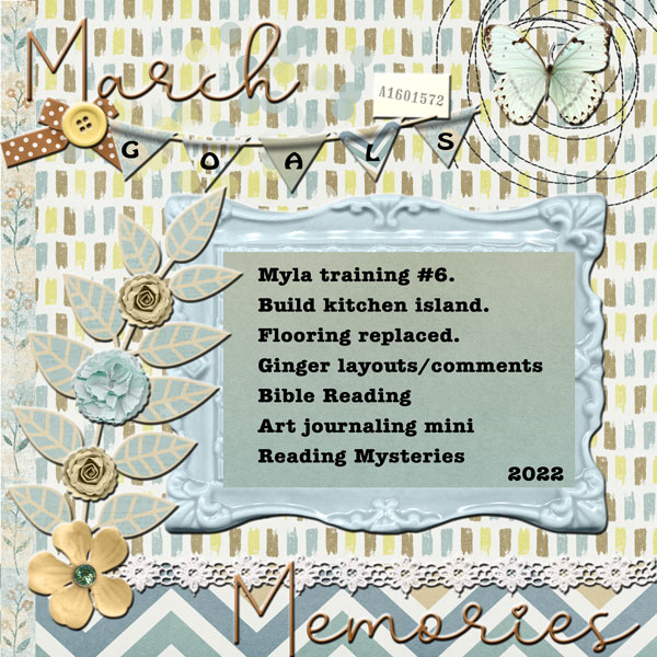 My Memories Challenge - 2022-03-01 March Goals