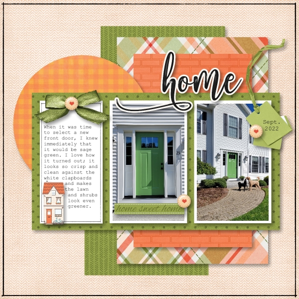 My Sage Green Front Door