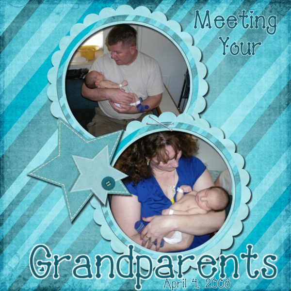 My son Jack meeting his paternal grandparents.