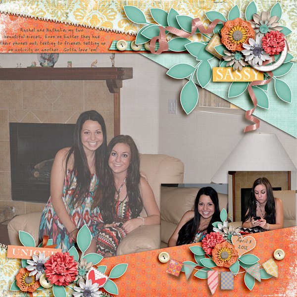 My Two Nieces on Easter 2012