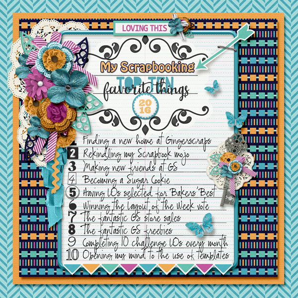 MyScrapbook Top Ten