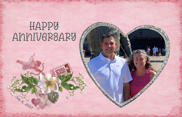 N+D anniversary card