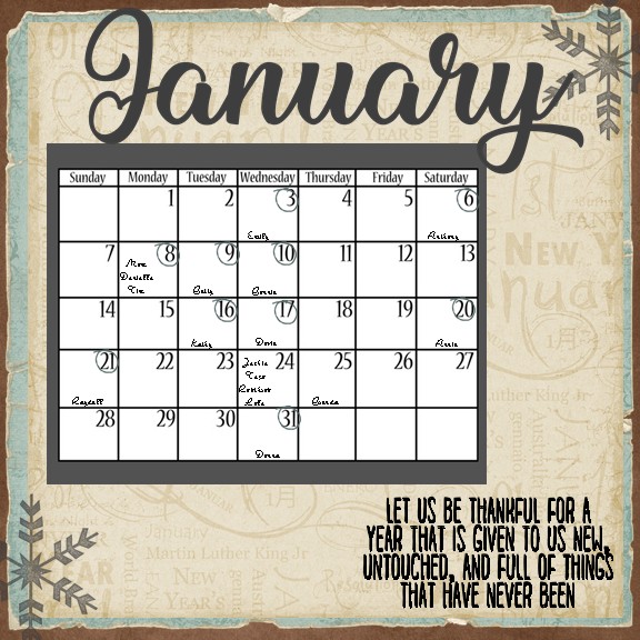 Name: AYOB January 2018 Date: 1-10-18 Kits:  1.January 2018 Template Bundle