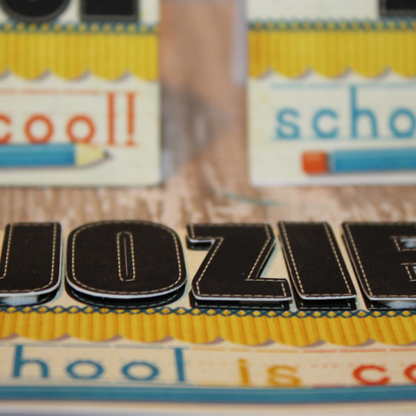 Name plate for back to school